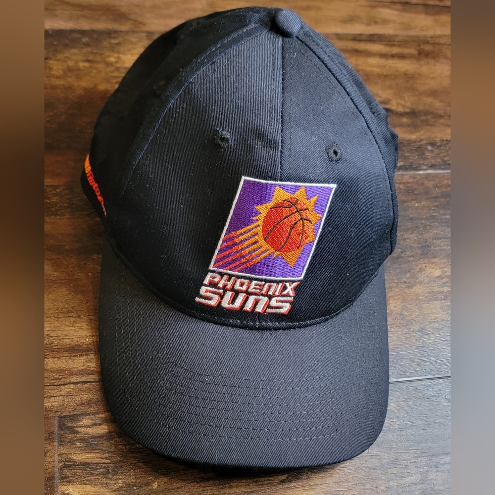 VTG 90s Phoenix Suns NBA, Black, Spell Out, Snapback Cap, Hat